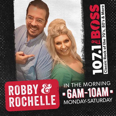 107.1 the boss|107.1 robbie and rochelle.